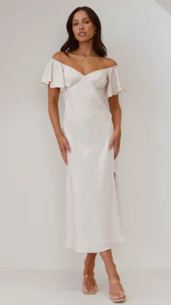 Louisa Midi Dress - Ivory