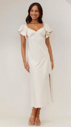 Louisa Midi Dress - Ivory