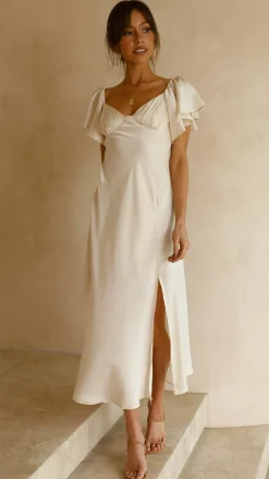 Louisa Midi Dress - Ivory