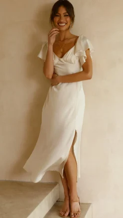 Louisa Midi Dress - Ivory