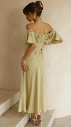 Louisa Midi Dress - Olive