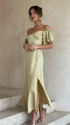 Louisa Midi Dress - Olive