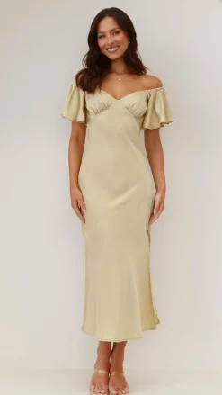 Louisa Midi Dress - Olive