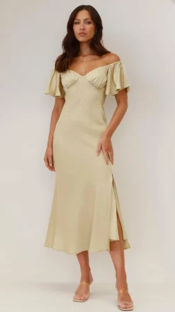 Louisa Midi Dress - Olive