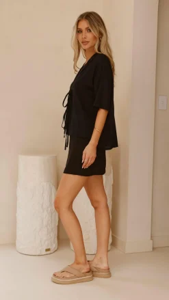 Louise Mini Skort - Black