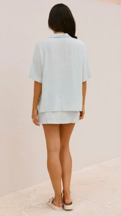 Louise Top - Baby Blue
