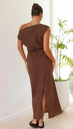 Luci Maxi Dress - Brown