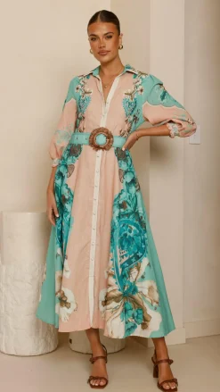 Macy Midi Dress - Willow Print