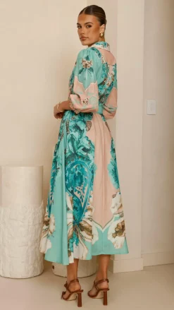 Macy Midi Dress - Willow Print