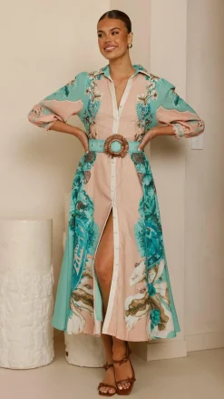 Macy Midi Dress - Willow Print