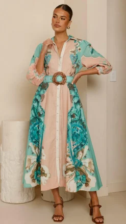 Macy Midi Dress - Willow Print