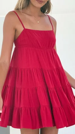 Maddison Mini Dress - Red