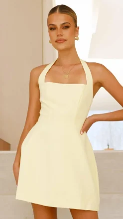 Mady Mini Dress - Lemon