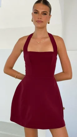 Mady Mini Dress - Wine