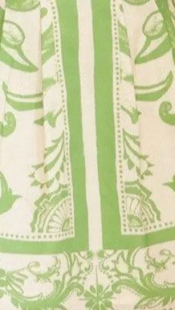 Maegan Mini Dress - Sage / Cream