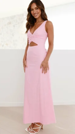 Mahalia Maxi Dress - Baby Pink