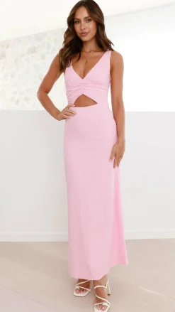 Mahalia Maxi Dress - Baby Pink