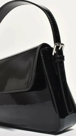Maisie High Shine Handbag - Black
