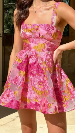 Malika Mini Dress - Pink