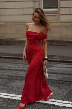 Manalla Maxi Dress - Cherry