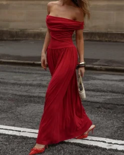 Manalla Maxi Dress - Cherry