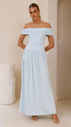 Manalla Maxi Dress - Sky Blue