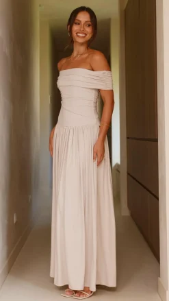 Manalla Maxi Dress - Stone