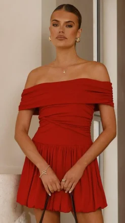 Manalla Mini Dress - Cherry