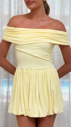 Manalla Mini Dress - Lemon