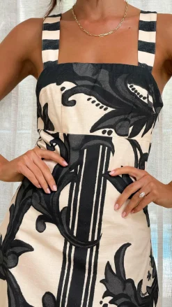 Mandy Maxi Dress - Cream / Black