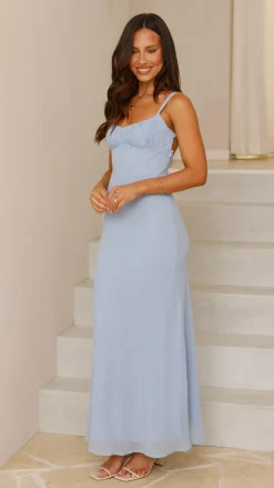 Margo Midi Dress - Blue