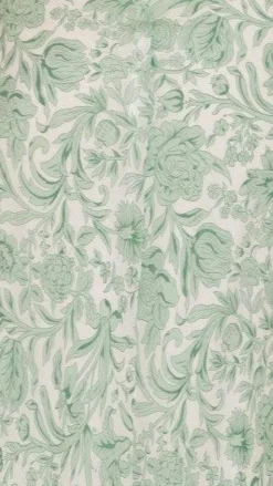 Margo Midi Dress - Green Flower