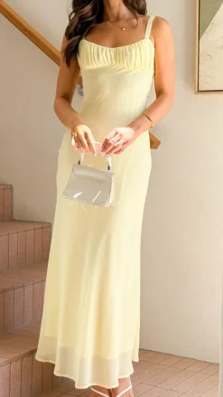 Margo Midi Dress - Yellow