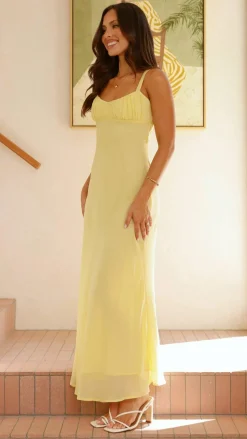 Margo Midi Dress - Yellow