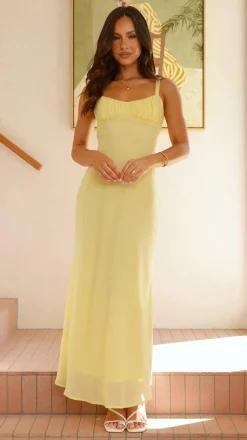 Margo Midi Dress - Yellow