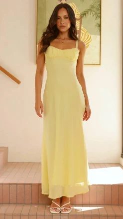 Margo Midi Dress - Yellow