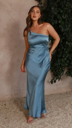 Margot Maxi Dress - Steel Blue