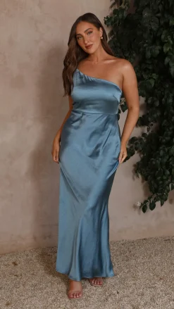 Margot Maxi Dress - Steel Blue