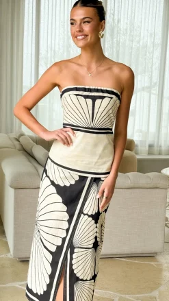 Margot Strapless Tunic Top - Palm Canyon