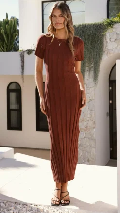 Mari Maxi Dress - Chocolate