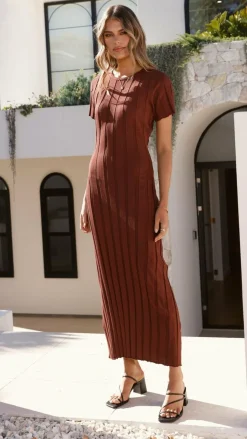 Mari Maxi Dress - Chocolate