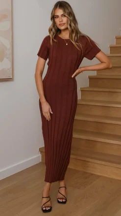 Mari Maxi Dress - Chocolate