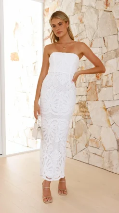 Marina Midi Dress - White