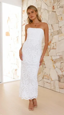 Marina Midi Dress - White