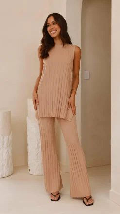 Megan Knit Top - Camel