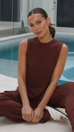 Megan Knit Top - Chocolate