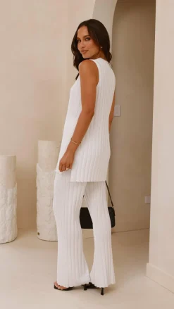 Megan Knit Top - White