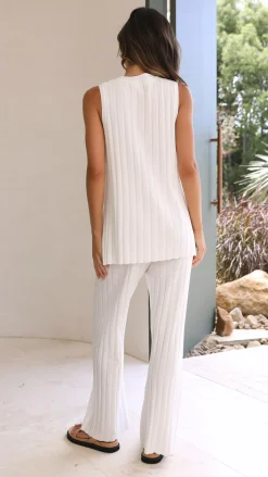 Megan Knit Top - White