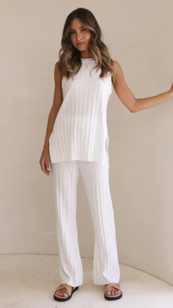 Megan Knit Top - White