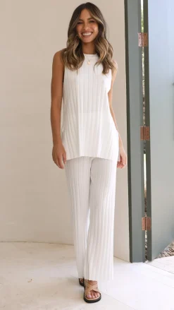 Megan Knit Top - White